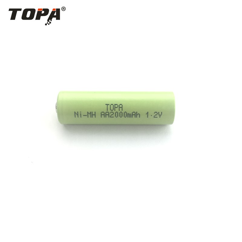 Ni-MH Battery AA 2000mAh 1.2V High Capacity Long Life Cycle for Electronic Toys Garden Lighting TOPA