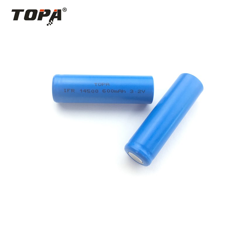 LiFePo4 14500 mAh 3.2V Battery Cell High Safety & Long Cycle Life for Power Tools and Electric Vehicles TOPA