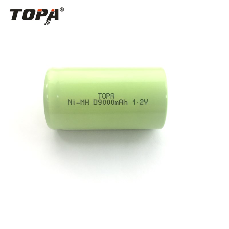 Ni-MH D9000mAh 1.2V Battery Cell High-Capacity Long-Life Rechargeable for Power Tools, Emergency Lighting TOPA