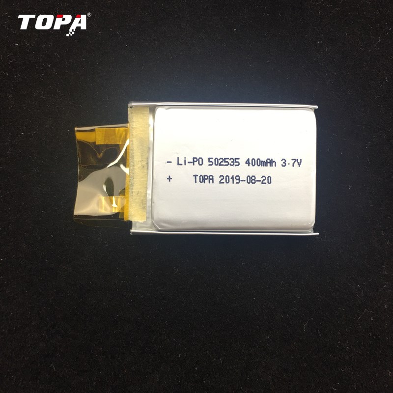 Li-Polymer 502535 400 mAh 3.7V High-Capacity Long Cycle Life for Mobile Devices and Portable Electronics TOPA