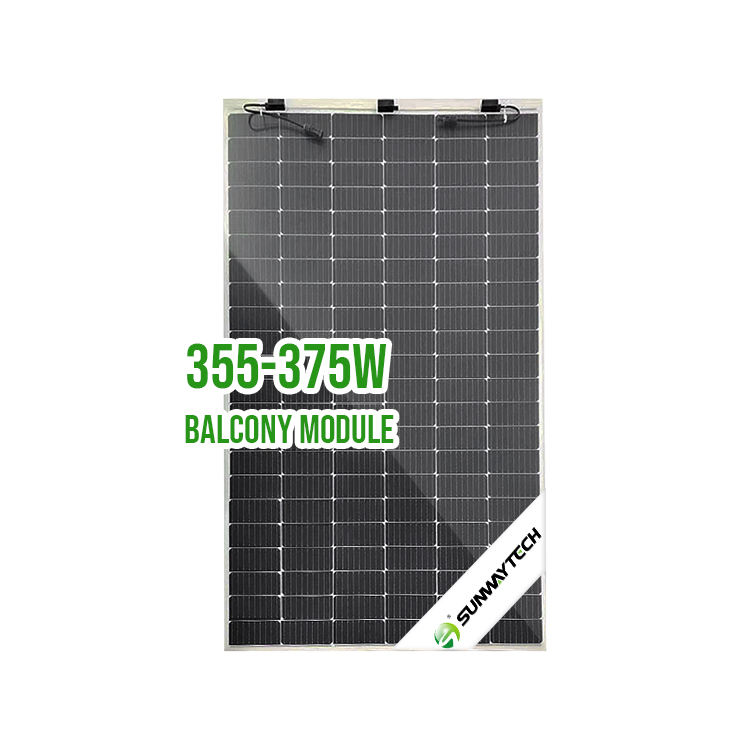 Sunway 70V 355w 375w Balcony Solar Panel Flexible Monocrystalline PV Module for Residential and Marine Use
