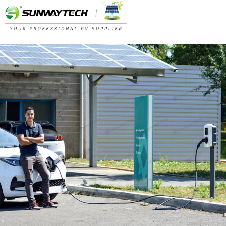 Solar EV Charging System 3.5KW Off-Grid Home Charging with 5kWh Battery Sunway