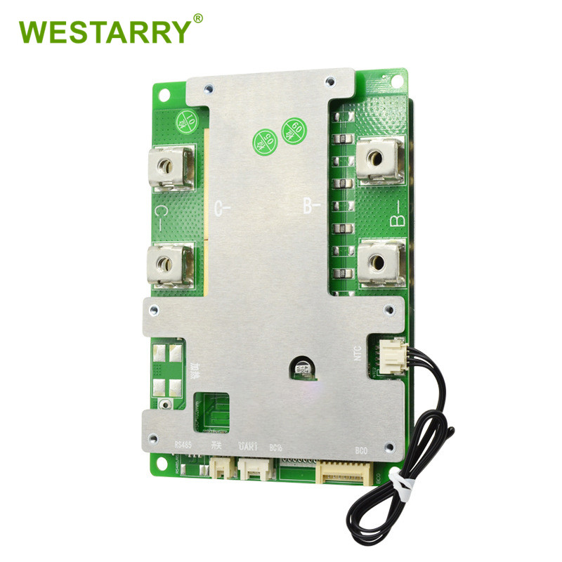Westarry 7s 3.7v 60a Li-ion BMS With Cable Display UART Communication Battery PCB BMS for Electric Vehicles AGV Power Systems