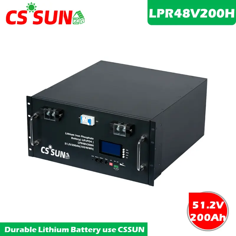 LPR48V320H 51.2V 320Ah LiFePO4 Battery Long Cycle Life 6000+ Cycles Solar Telecom UPS Rack Mount CSSUN