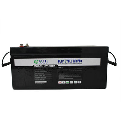 12V 200Ah LiFePO4 Battery High Capacity Long Life Cycle for RV Caravan Backup Power