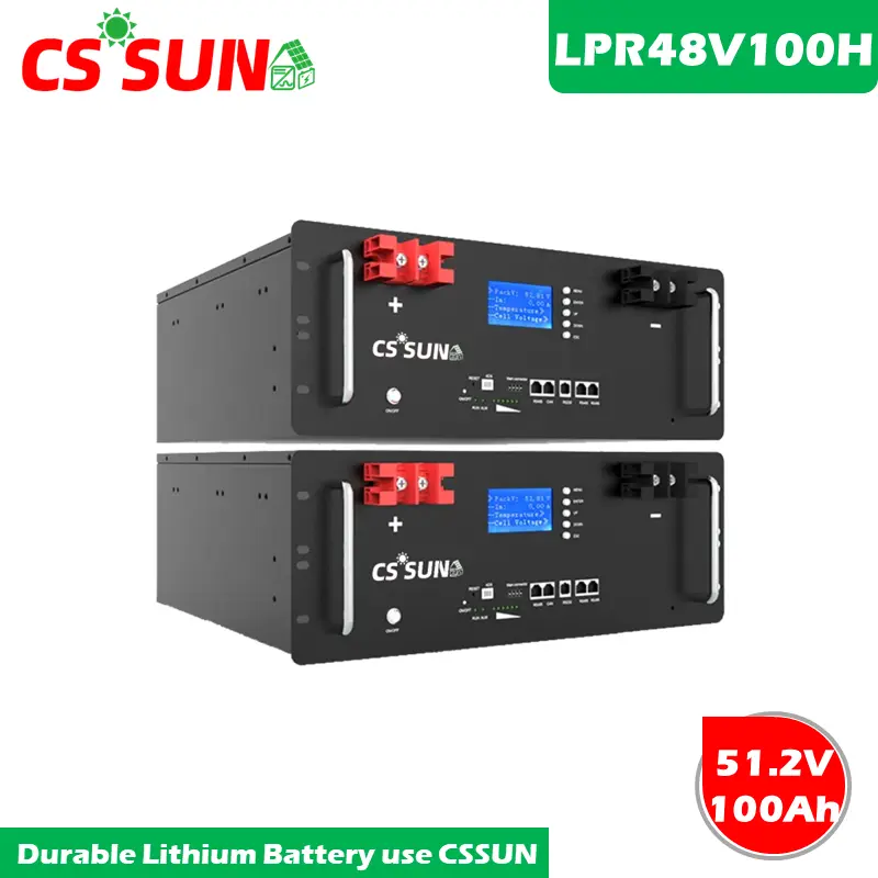 LPR48V320H 51.2V 320Ah LiFePO4 Battery Long Cycle Life 6000+ Cycles Solar Telecom UPS Rack Mount CSSUN