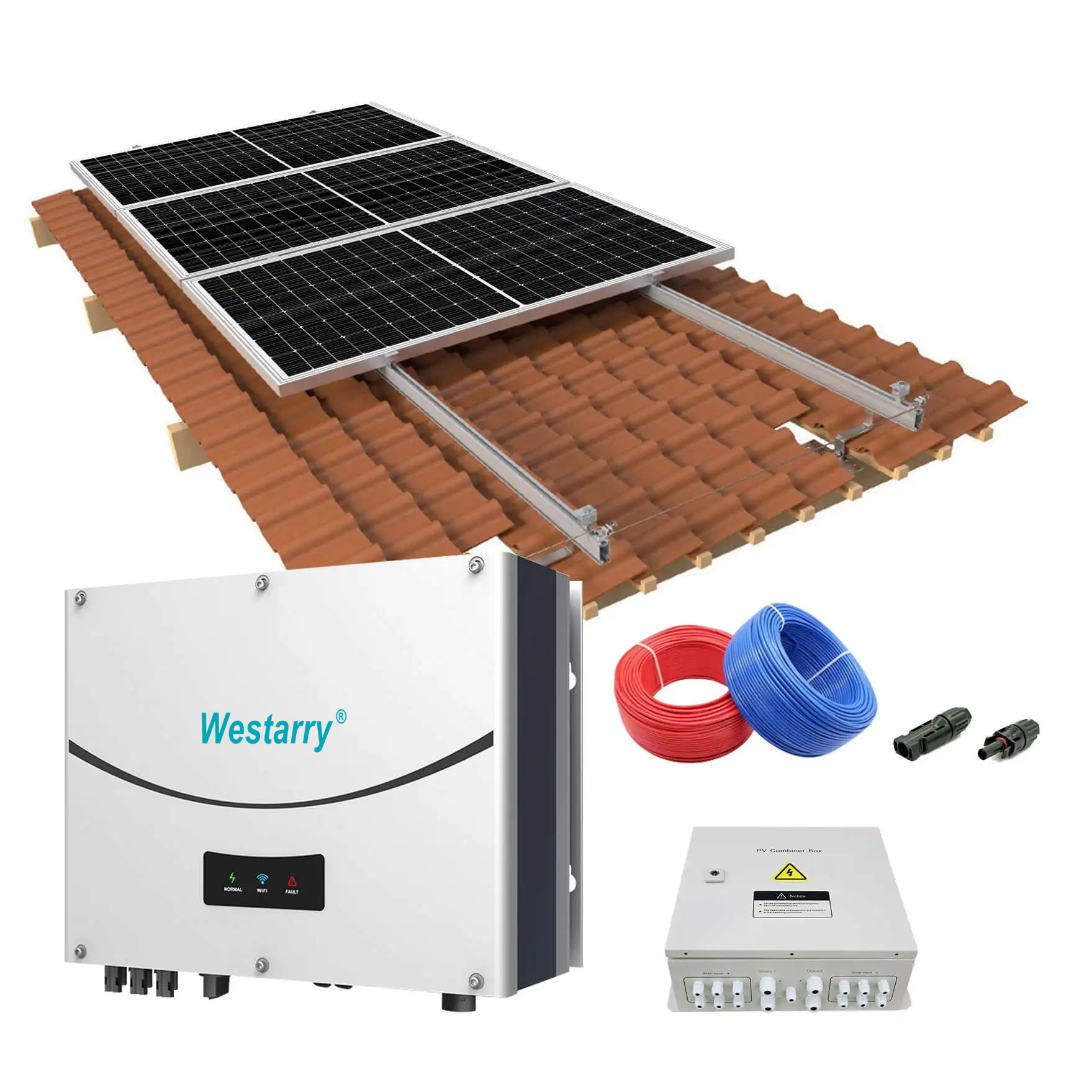 8kw On-grid Solar Power System 8000W Max Output for Home and Commercial Use Westarry