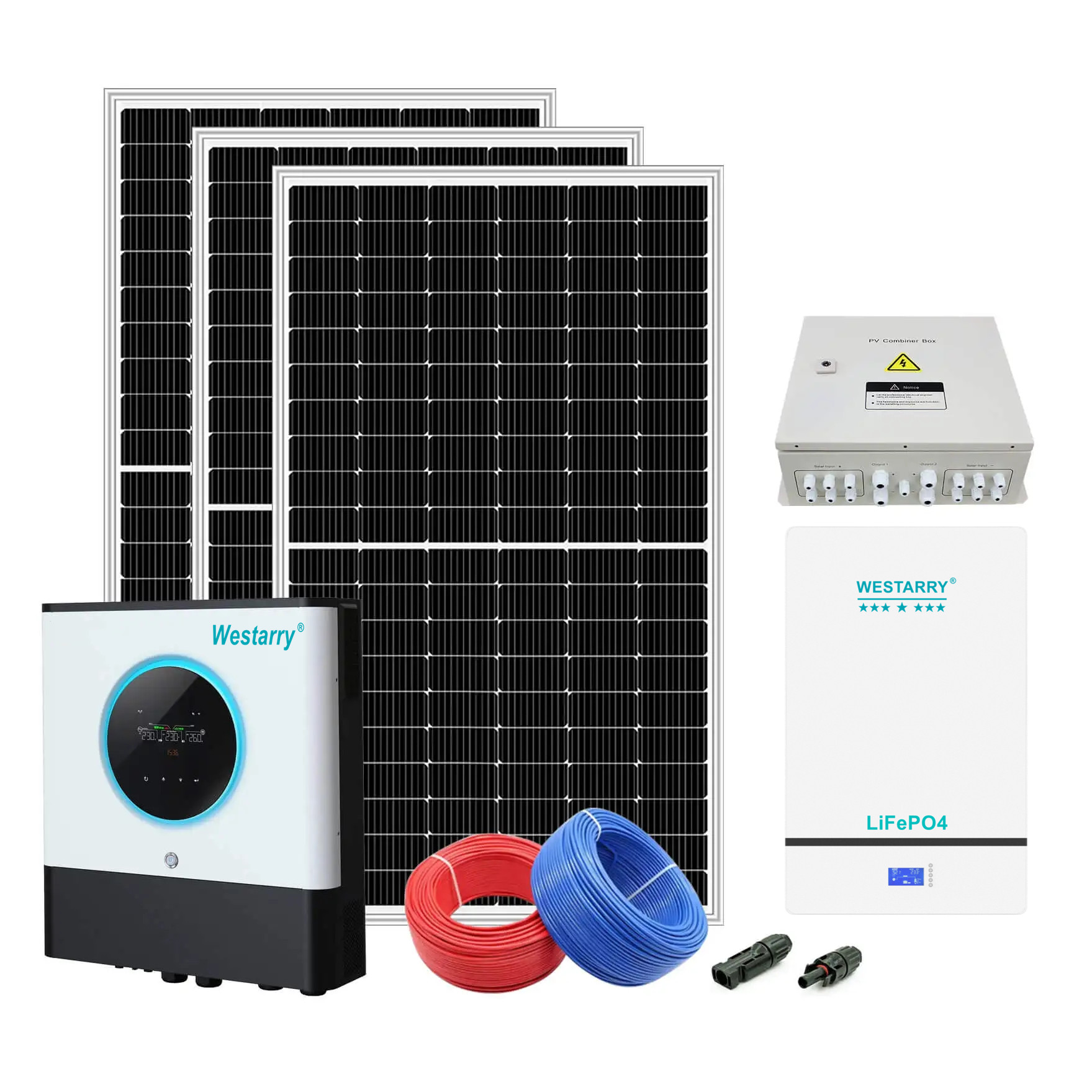 10KW Off-Grid Solar Energy System 10000W Hybrid Power Kit for Home and Commercial Use Westarry