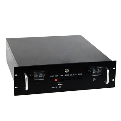Stackable 50Ah 48V LiFePO4 Battery Pack High-Cycle Life Rack-Mounted for Telecom Station