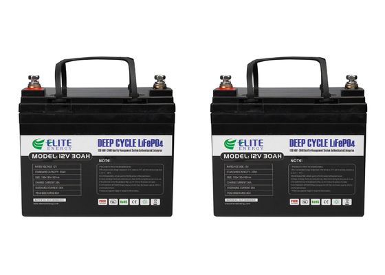 30Ah Portable Li Ion Battery 12.8V 384Wh IP54 Waterproof Long Life Cycle for Solar Storage EVs Shenzhen Elite