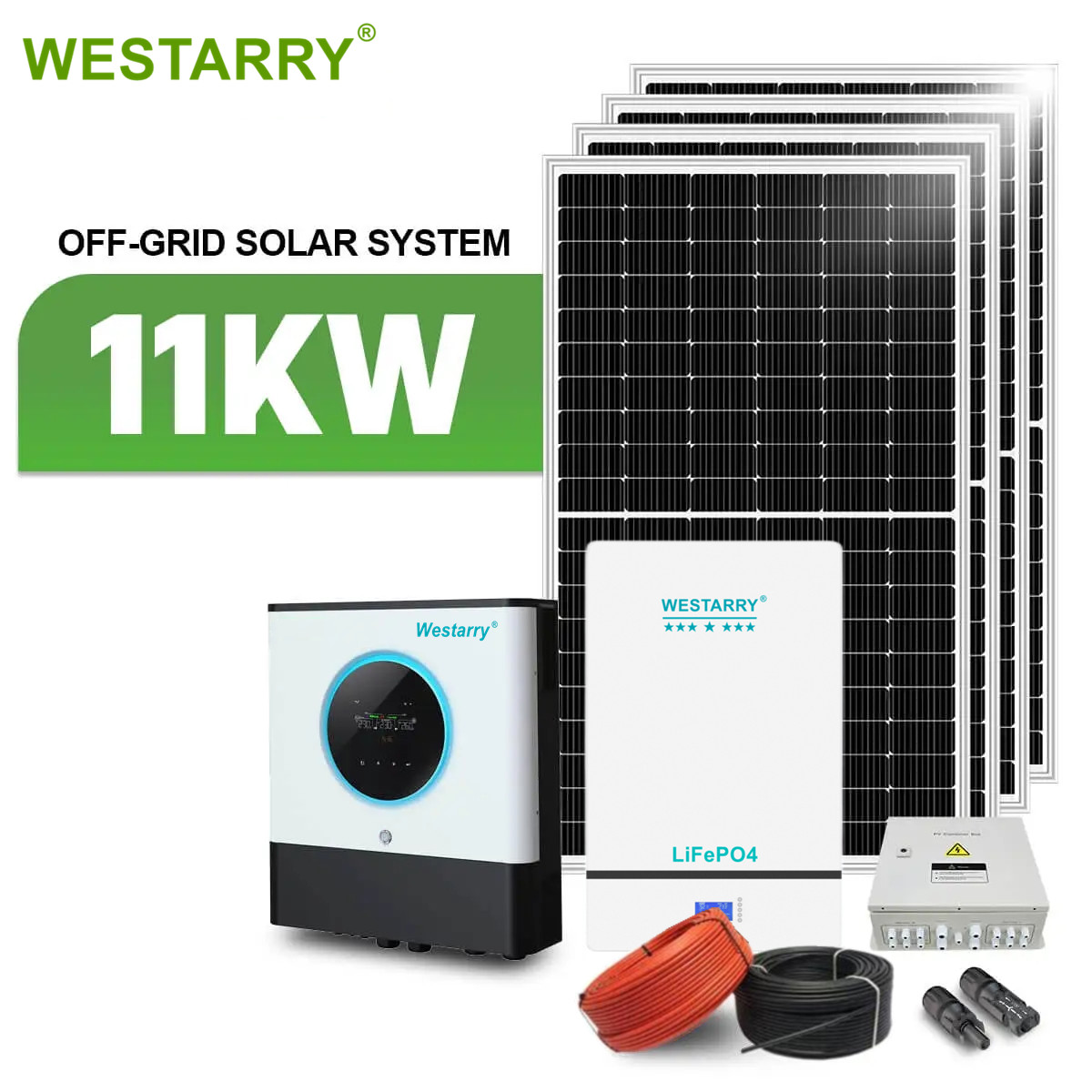 Westarry 11KW Off Grid Solar Kits 450W Panel System for Home and Commercial Use