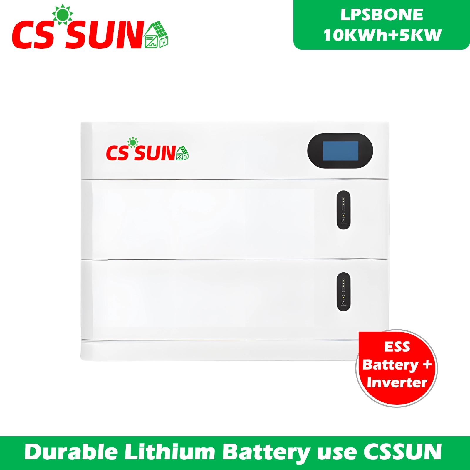 All-In-One ESS Stackable Brick (LiFePO4 Battery Pack + Inverter) 5KWH-25KWH Expandable Off-Grid/Backup Power Solution
