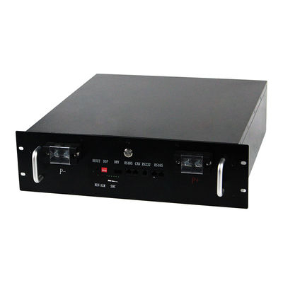 Stackable 50Ah 48V LiFePO4 Battery Pack High-Cycle Life Rack-Mounted for Telecom Station