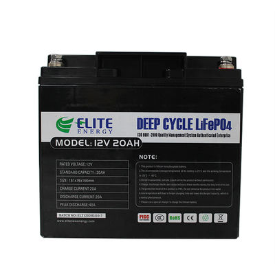 LiFePO4 Battery Pack 12.8V 20Ah High Density for Solar Street Light