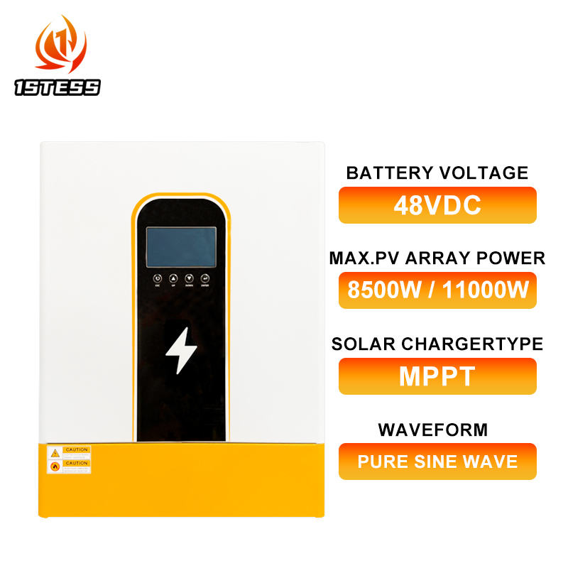 8.5kw 11KW Solar Inverter Pure Sine Wave MPPT Off Grid Hybrid System with Lithium Battery Activation for Home and Industrial Use