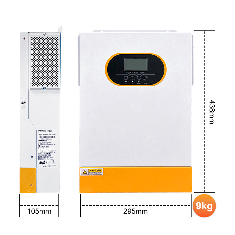 24V 3.5kW 48V 5.5kW Off Grid Hybrid Solar Inverter with MPPT Pure Sine Wave, LiFePO4 Compatible, WiFi Monitoring, for Home & Commercial Use