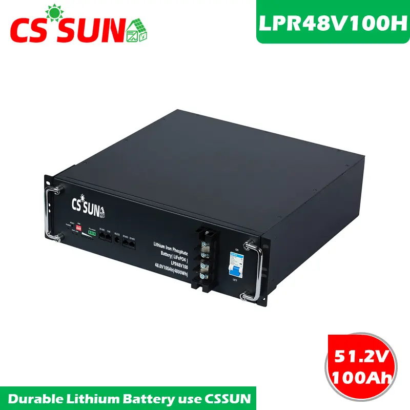 LPR48V320H 51.2V 320Ah LiFePO4 Battery Long Cycle Life 6000+ Cycles Solar Telecom UPS Rack Mount CSSUN