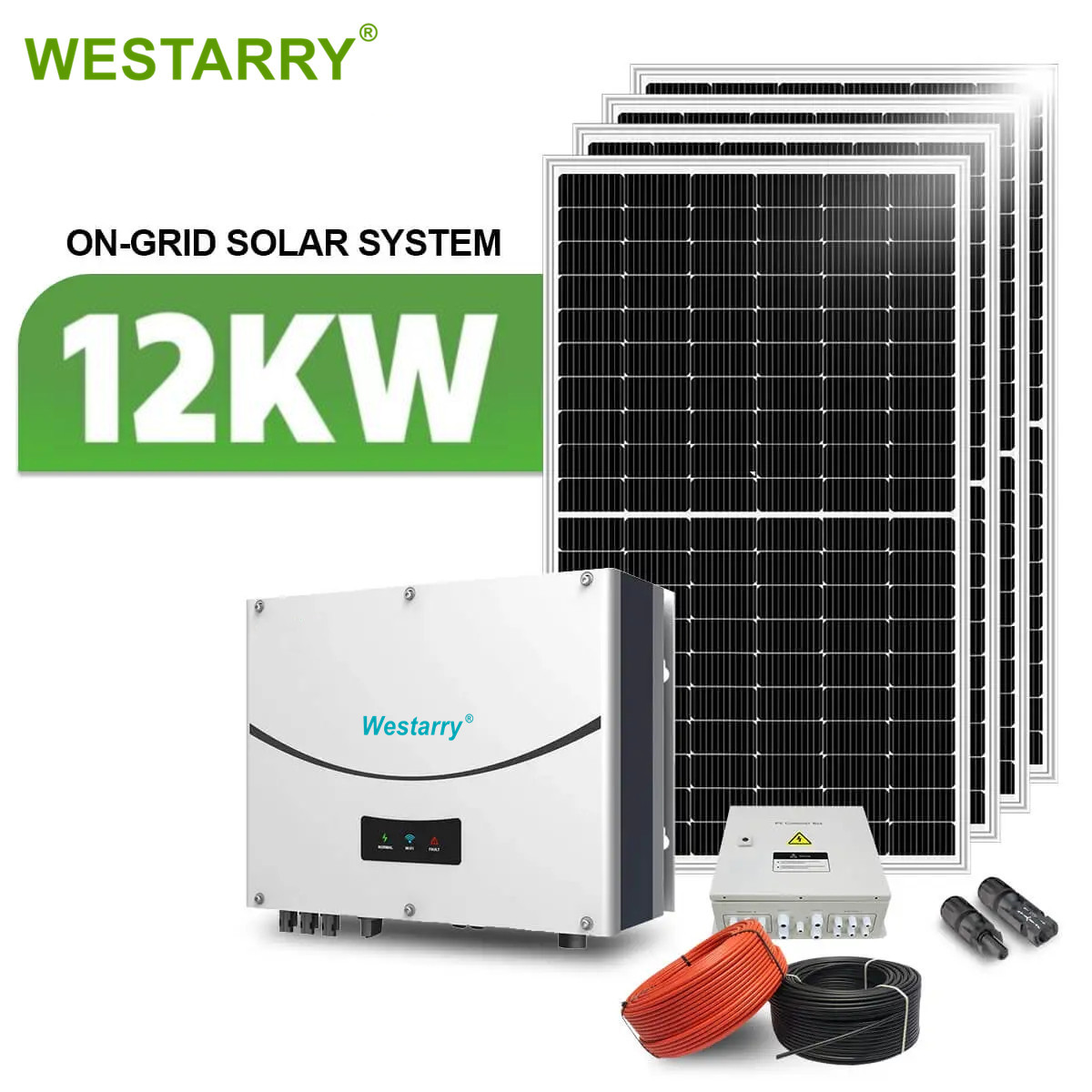 12kw Grid Solar System 400W Solar Panel On Grid Inverter for Home and Commercial Use Westarry