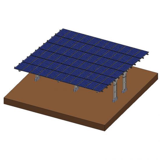 Galvanized Steel Residential Solar Carport Single or Double Bay for Home and Commercial Use YANGLIN