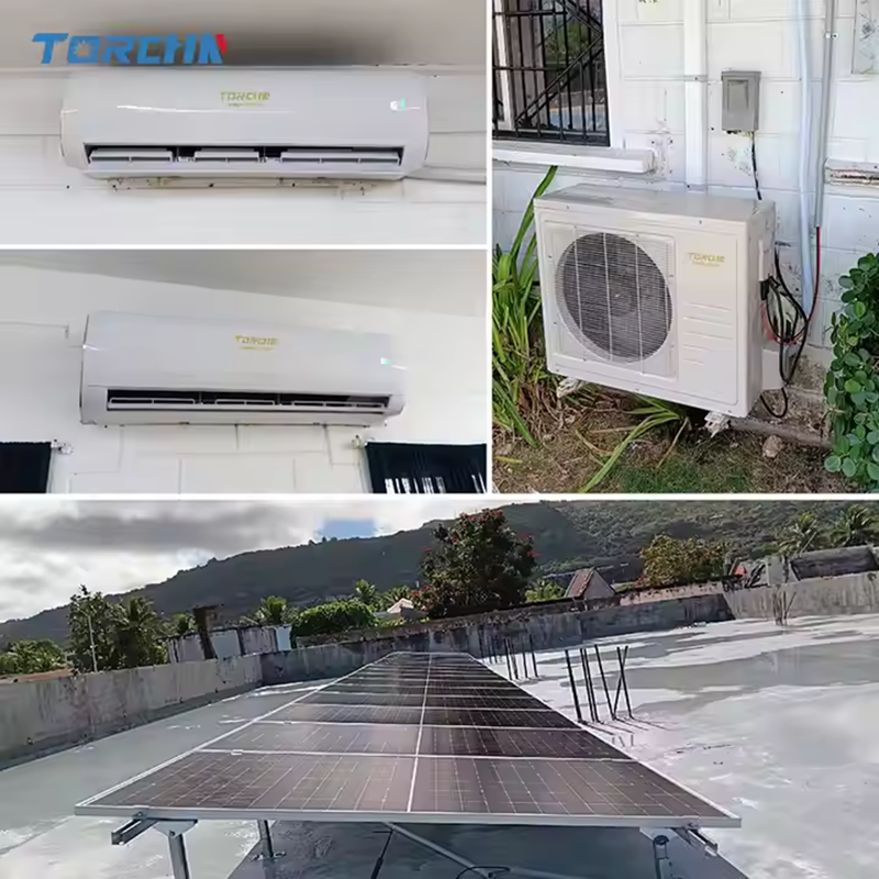 Solar Air Conditioner 9000BTU Hybrid DC Compressor for Off-Grid Homes TORCHN