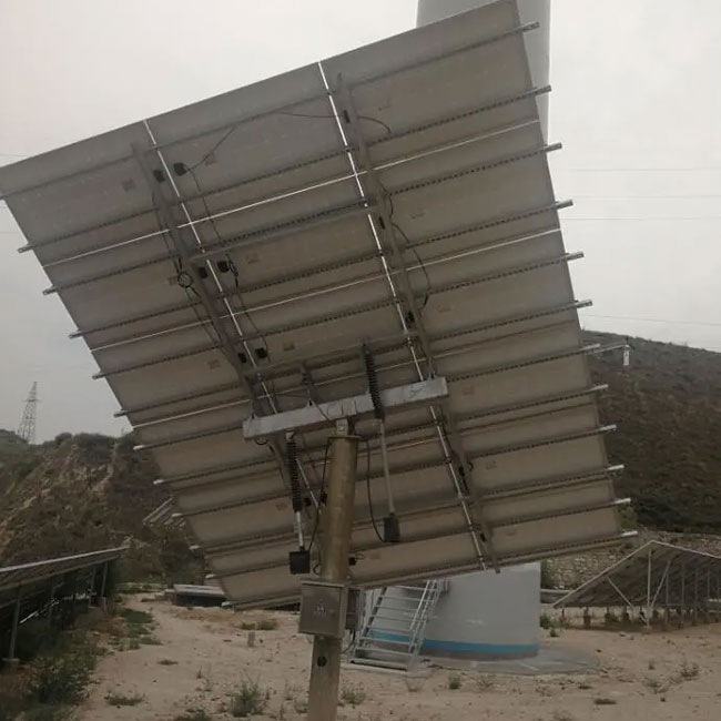 5kw Solar Dual Axis Tracker 2-Axis Tracking with PLC Control Industrial Solar Power Plants Brightway