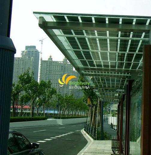 Double Glass Transparent/Monocrystalline Solar Panel 290W Anodized Aluminium Frame IP67 Junction Box for Outdoor Lighting Brightway