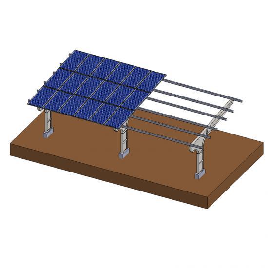 Galvanized Steel Residential Solar Carport Dual-Pole Support 1-4 Car Spaces YANGLIN