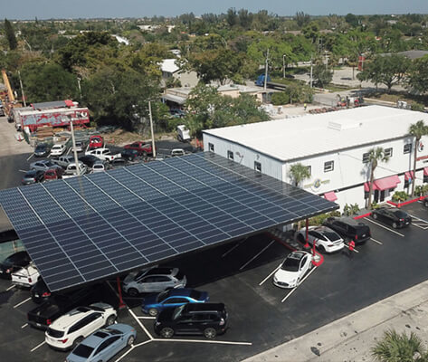 Galvanized Steel Solar Carport Corrosion-Resistant Structure for 30 EV Parking Spaces in USA