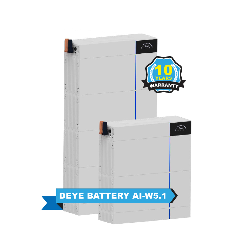 Deye Battery Pack 51.2V 100Ah LiFePO4 for Home & Commercial Energy Storage AI-W5.1