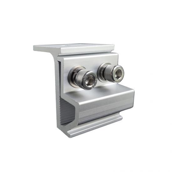 Aluminum Standing Seam Roof Mounting Solar Clamp Hook for Tin Roof - Alu6005-T5 Anodized Corrosion-Resistant for Commercial and Residential Solar Installations