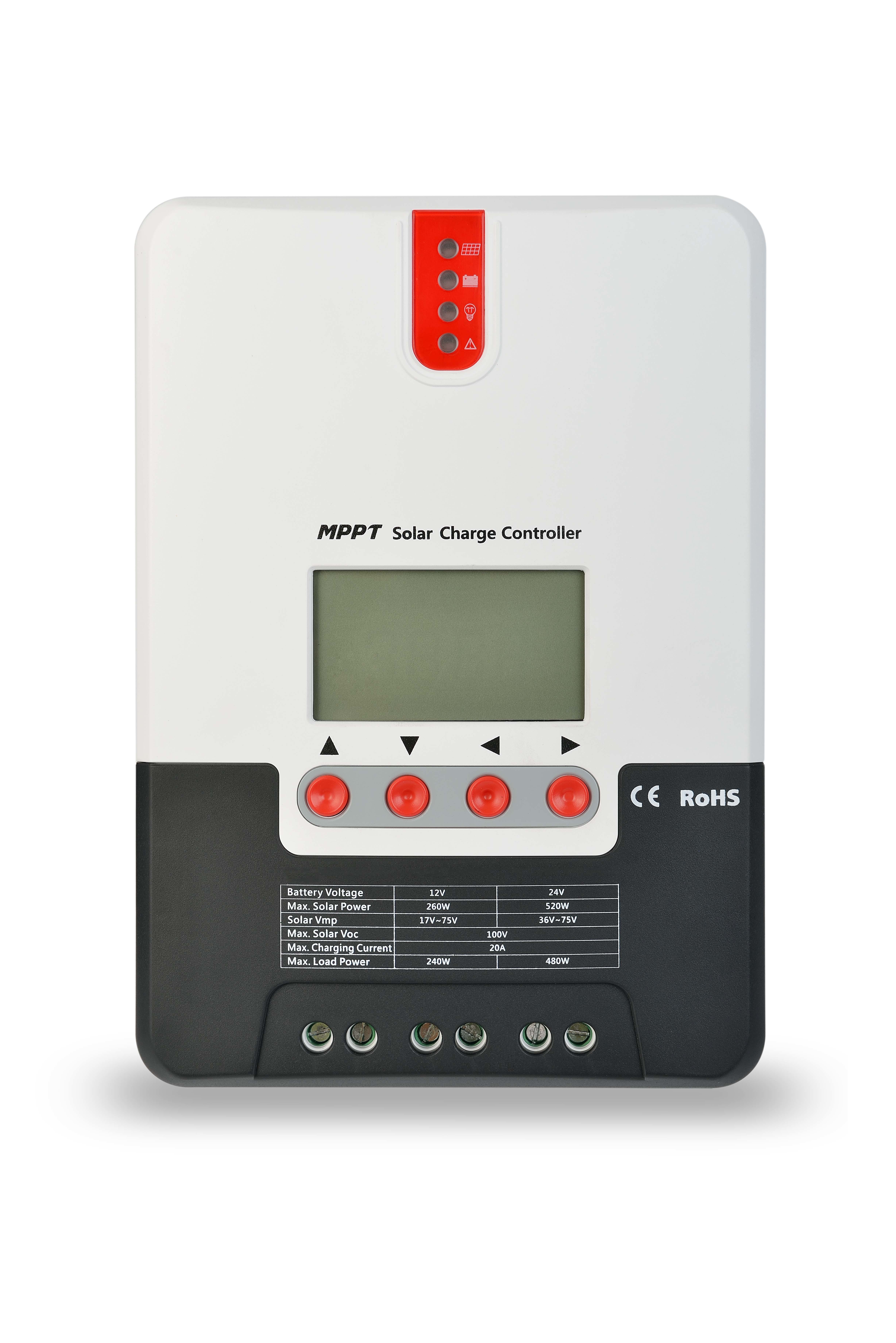 MPPT Solar Charge Controller 48V 30A/60A with LCD Display for Off-Grid Solar Systems