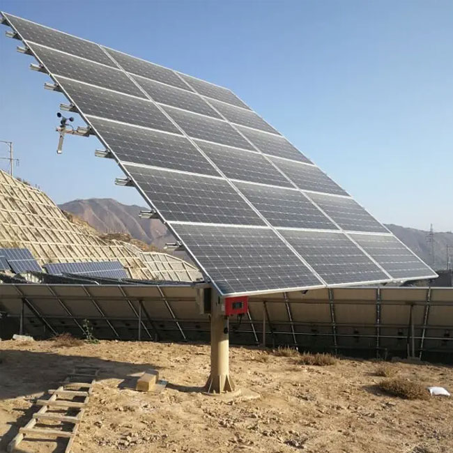5kw Solar Dual Axis Tracker 2-Axis Tracking with PLC Control Industrial Solar Power Plants Brightway
