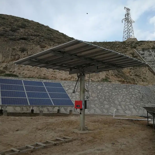 5kw Solar Dual Axis Tracker 2-Axis Tracking with PLC Control Industrial Solar Power Plants Brightway