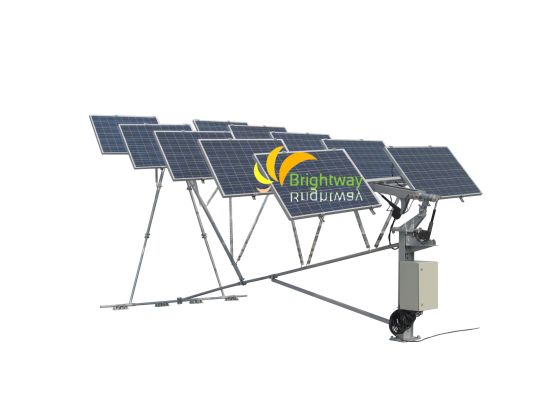 2.7kw Solar Tilt Single Tracker Structure One Axis Azimuth Tracking with 20% Higher Efficiency for Utility-Scale PV Plants
