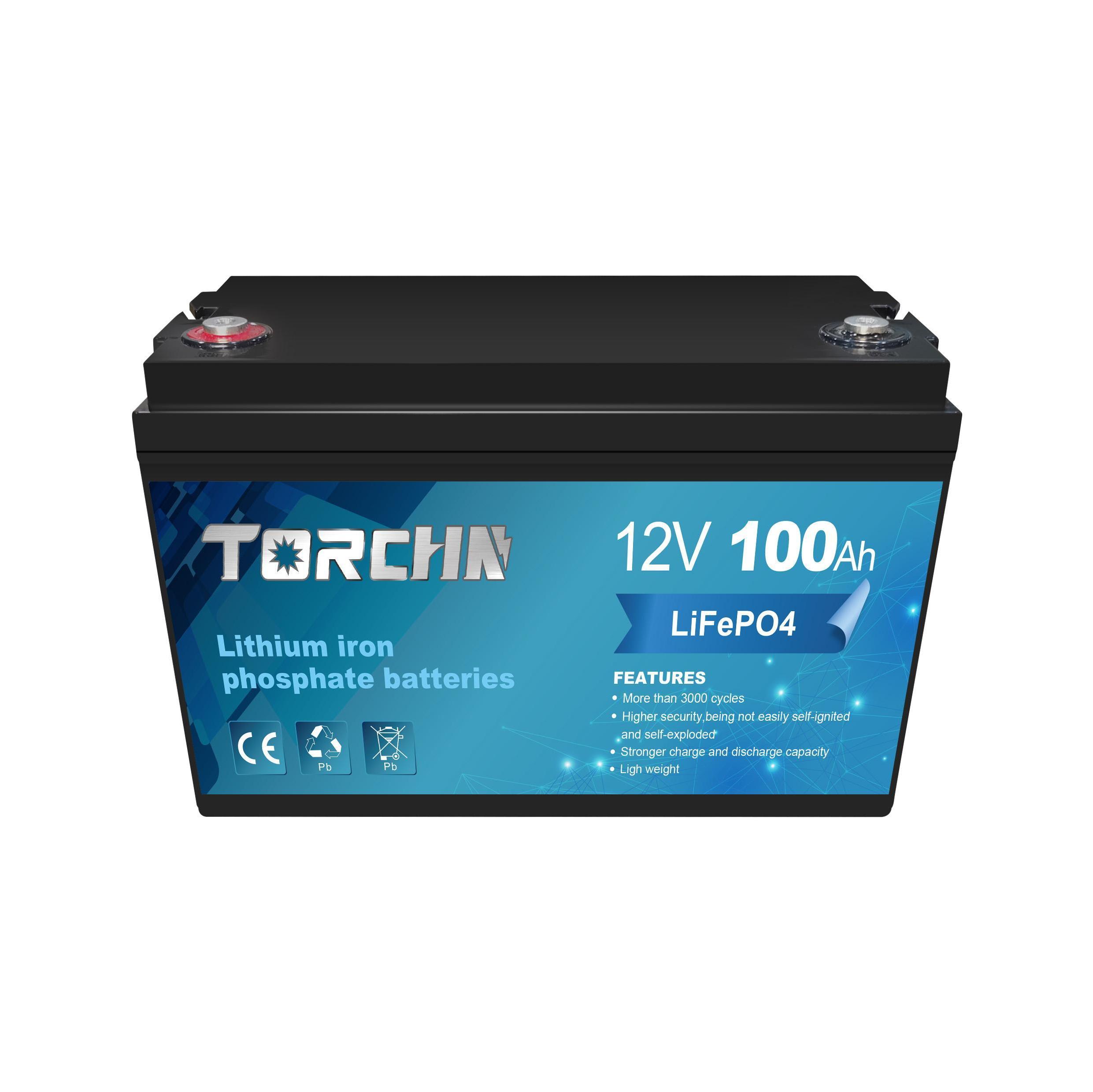 12v 100Ah Lithium Battery High Energy Efficiency Long Cycle Life for Solar Storage and UPS Systems