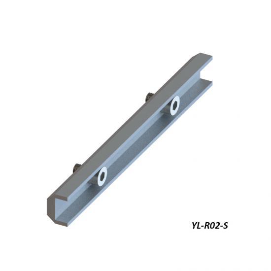 Solar Panel Mounting Aluminum Rail Connector Splice Kits High-Strength Anodized Aluminum 6005-T5 for Roof Solar Mounting Systems YANGLIN
