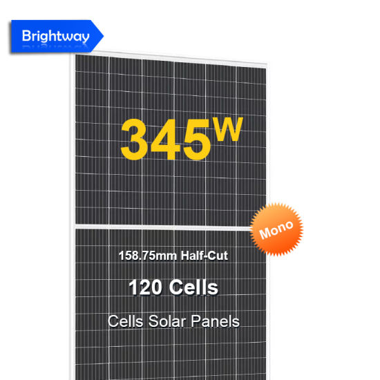 345W Mono Perc 158.75mm Gp Half Cut Tier 1 Solar Panels 120 Cells High Efficiency Black Frame for Residential and Commercial Use
