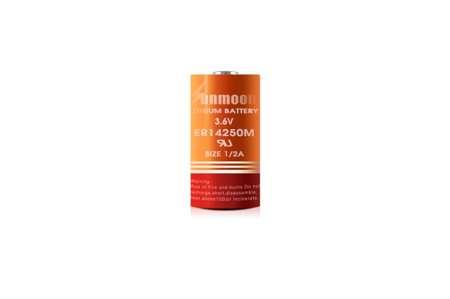ER14250M LI/SOCl? Spiral Cell 750mAh 3.6V High Energy Density for IoT, Alarms, Utility Meters, Automotive Telematics