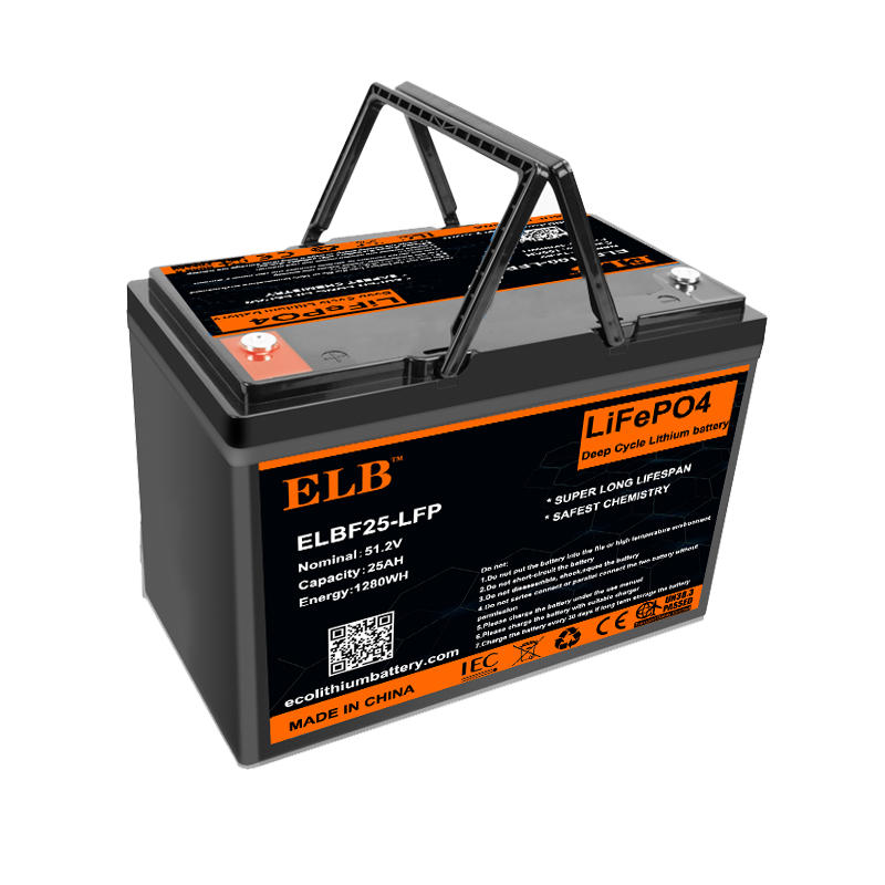 48V 25Ah Battery LiFePO4 1280Wh Golf Cart Electric Vehicle Power Solution ELB