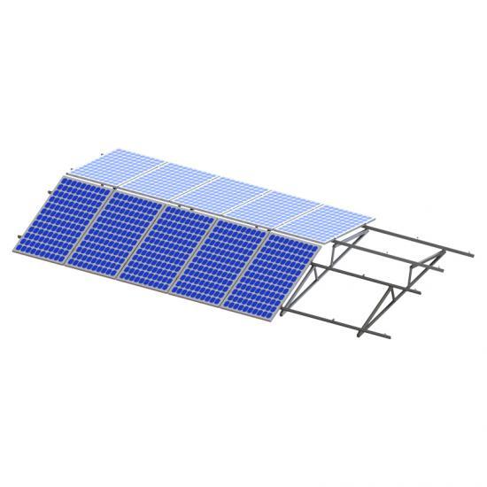 East West Dual Tilt Flat Roof Mounting System High-Density Solar Panel Installation for Commercial Rooftops Yanglin
