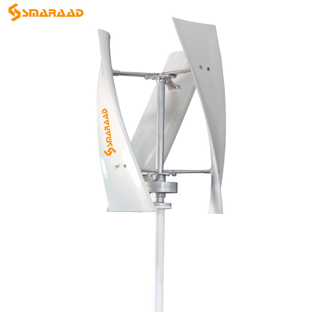 SMARAAD SX 300W-20KW Vertical Wind Turbine Coreless Generator High Efficiency 2.5-25m/s Wind Speed Range for Home Marine and Street Lighting