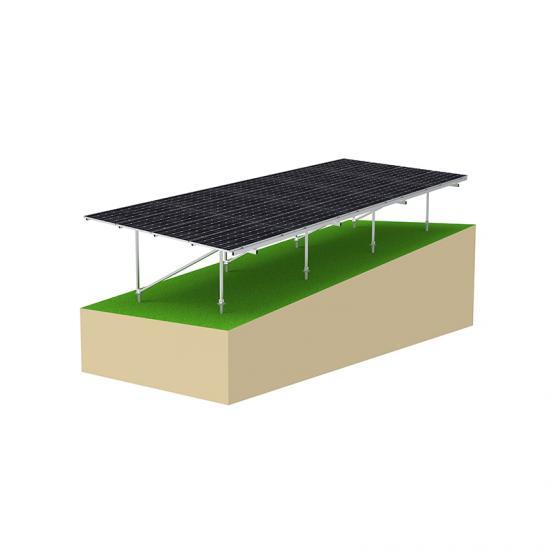 AG6 N Type Ground Mounting System Aluminum 6005-T5 5-40° Tilt for Slope Areas YANGLIN