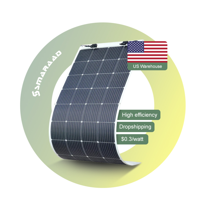 Flexible Solar Panels 200W Total Output High-Efficiency Monocrystalline Silicon for Outdoor Off-Grid Power SMARAAD