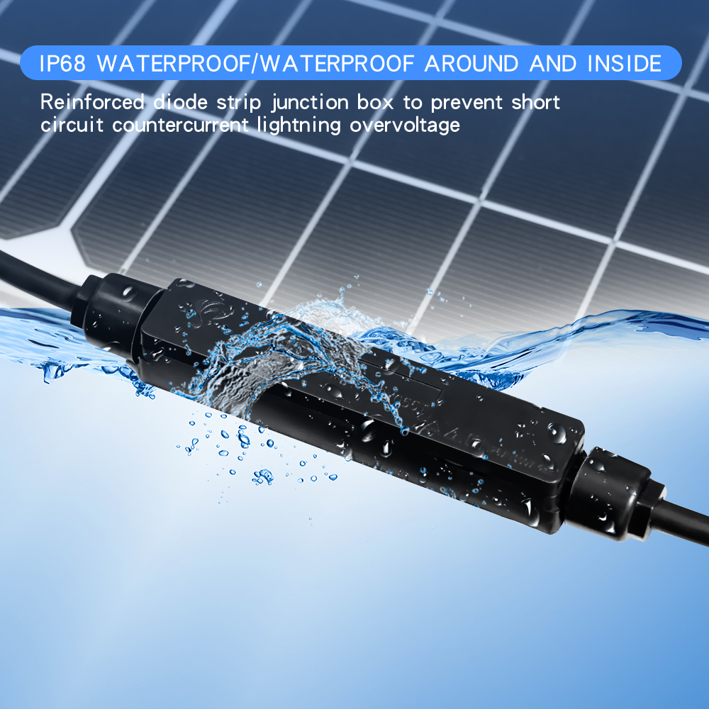 Flexible Solar Panel 100W 18V IP67 MC4 Cable Bypass Diodes for RV Marine Off-Grid SMARAAD