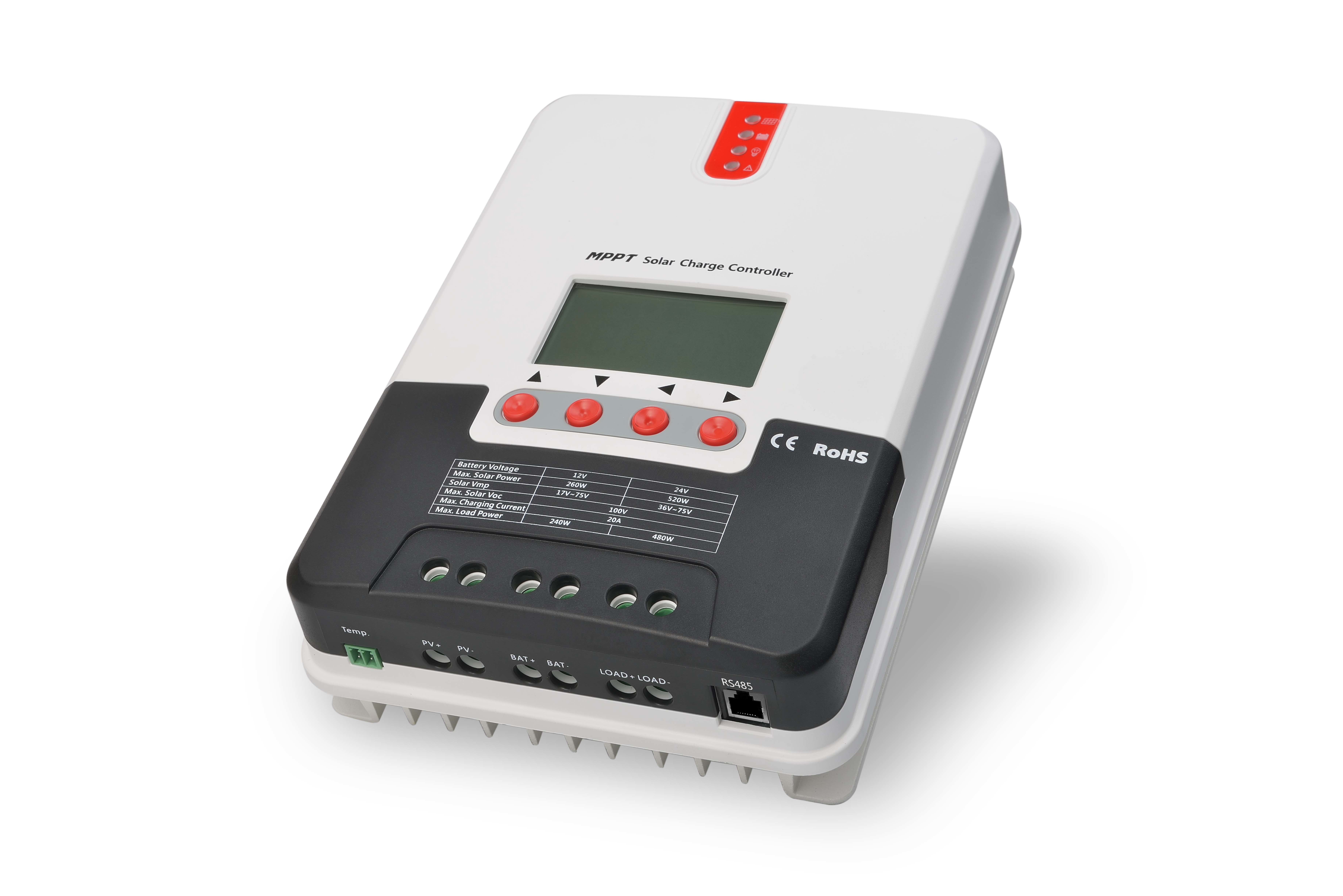 MPPT Solar Charge Controller 48V 30A/60A with LCD Display for Off-Grid Solar Systems