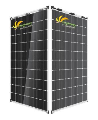 Dual Glass Transparent/Monocrystalline Solar Panel 295W 1670*998*6mm Anodized Aluminium Frame for Outdoor Lighting Brightway