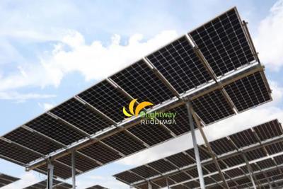 Dual Glass Transparent/Monocrystalline Solar Panel 295W 1670*998*6mm Anodized Aluminium Frame for Outdoor Lighting Brightway