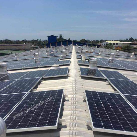 Pitched Tin Roof Mounting for Solar Panel Rooftop Light-Weight Extruded Aluminum 6005-T5 Anodized Corrosion-Resistant for Trapezoid Roof YANGLIN