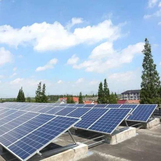 Flat Concrete Roof Mounting System Adjustable Aluminum 6005 & SS304 for Solar Panel Installation