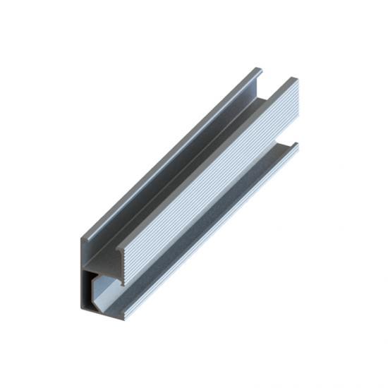 Economic Solar Mount Rail Aluminum Profile Light Weight Anodized Alu6005 for Rooftop PV Installation YANGLIN